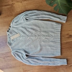 BNWT La Vie Rebecca Taylor sweater wool s blend light blue color size XS